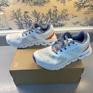 ON CLOUDRUNNER Undyed White Flame Running Shoes Womens US 9.5 Walking Comfort